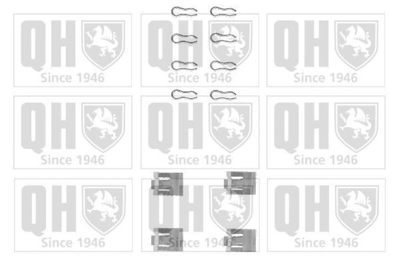 Image of QUINTON HAZELL Brake pad fitting kit QUINTON HAZELL BFK630