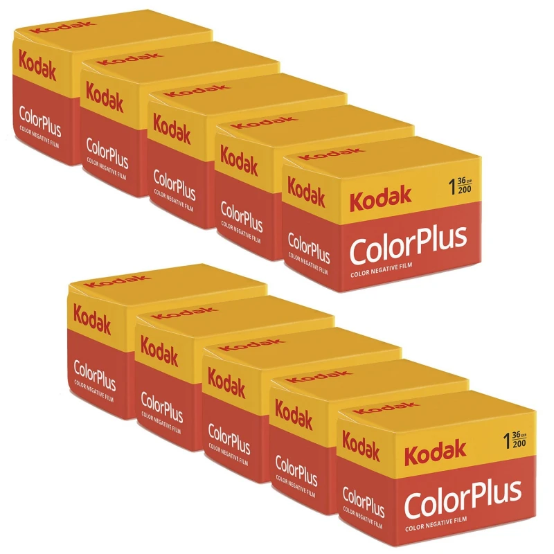 Image of Kodak Kodak Color Plus 200 135 Film - 36 Exposures Per Pack (Pack of 10) 108348x10