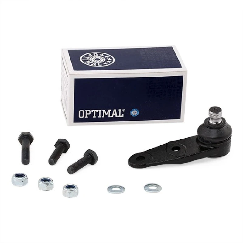 Image of OPTIMAL G3-023 Ball joint Lower, with fastening/mounting material Support-/Steering Link (2462)