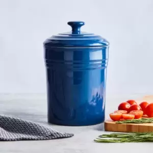 Image of Barbary & Oak Ceramic 23cm Storage Jar Blue