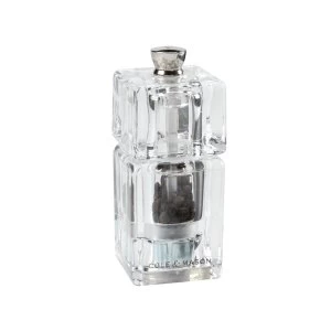 image of Cole & Mason Precision Grind Mini Cube Pepper Mill Acrylic 90mm