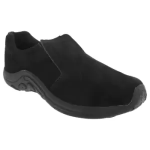 Image of PDQ Adults Unisex Real Suede Ryno Slip-On Casual Trainers (11 UK) (Black)