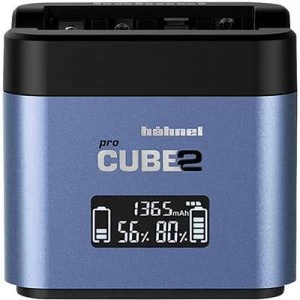 image of Haehnel Pro Cube 2, Fuji, Panasonic 10005730 Camera charger Matching rechargeable battery Li-ion, NiMH