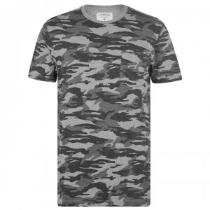 Criminal Camo AOP T Shirt - Grey Marl