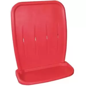 Image of Double Flat Bottom Fire Extinguisher Stand - Red - 645 x 500 x 300mm