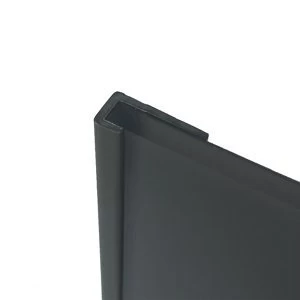 Image of Splashwall Flint Straight Panel end cap (L)2440mm