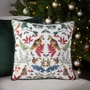 Image of Mirrored Fox Cushion Bottle, Bottle / 43 x 43cm / Polyester Filled