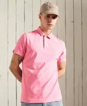 image of Superdry Organic Cotton LA Beach Jersey Polo Shirt