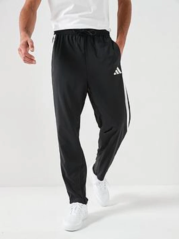 Image of Adidas Open hem Trousers adidas Essential 3-Stripes Stanford Noir Male XL
