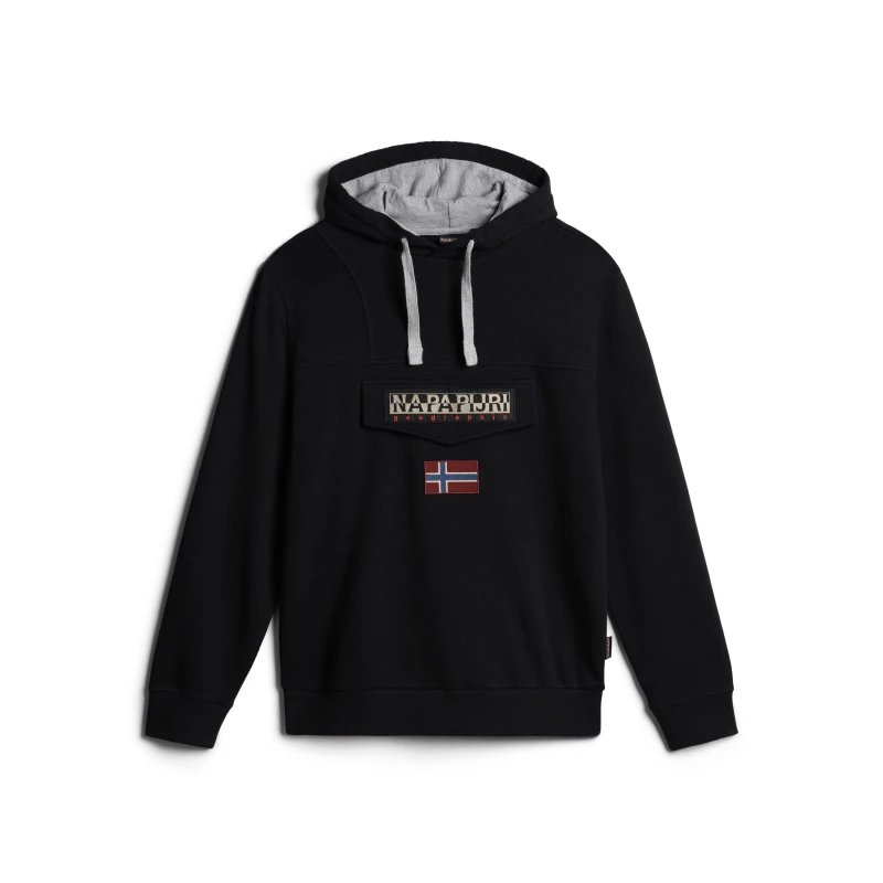 Image of Napapijri Logo Hoodie - Black XL