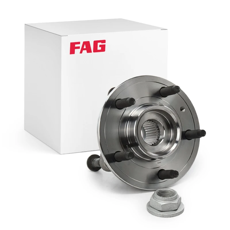 Image of FAG 713 6448 90 Wheel bearing kit Photo corresponds to scope of supply, with integrated ABS sensor Wheel Bearing Kit (654)