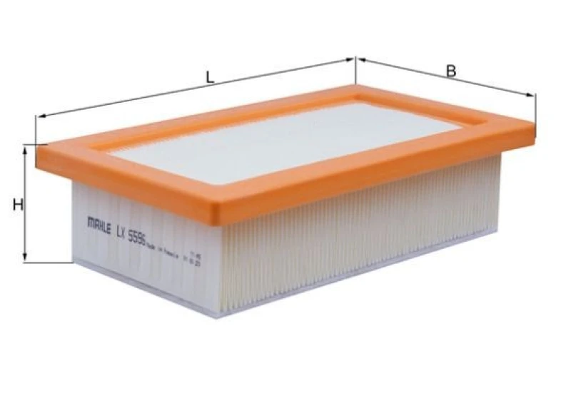 Image of Air filter MAHLE LX 5596