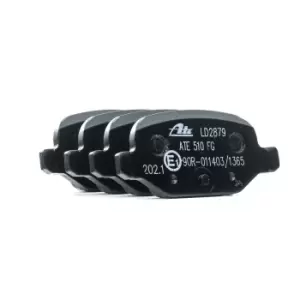 Image of ATE Brake pad set FIAT,CITROEN,LANCIA 13.0470-2879.2 1618111480,77362270,77363445 77364024,77364961,9948417,9949335