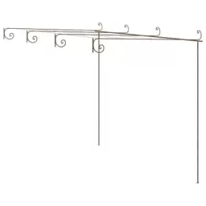 Image of VidaXL Garden Pergola Antique Brown 4x3x2.5 m Iron