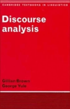 Image of Discourse Analysis by Gillian Brown Book