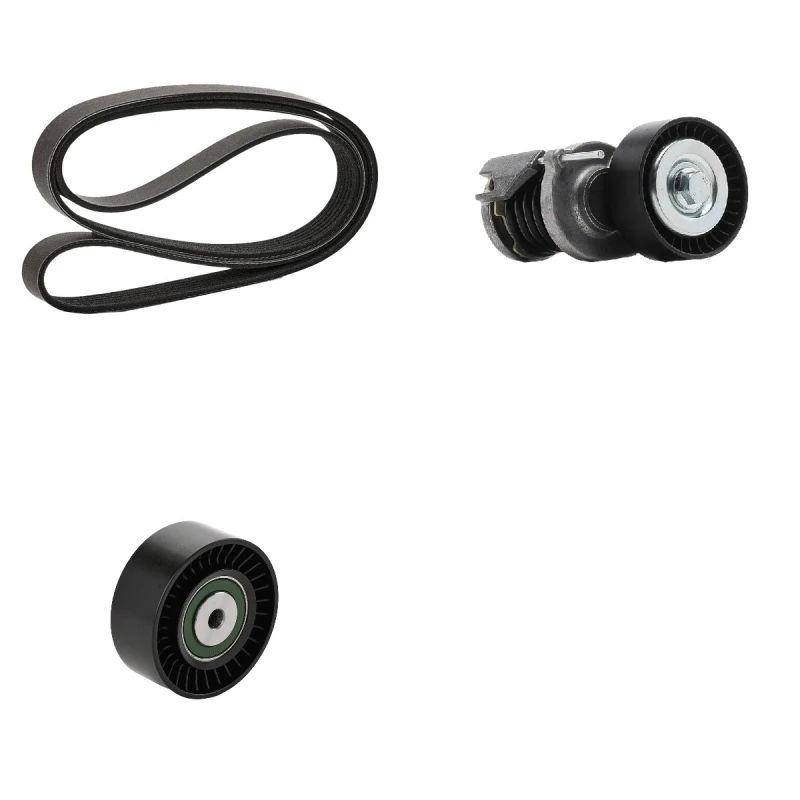 Image of goCORE GCE420052 V-ribbed belt set Check alternator freewheel clutch & replace if necessary V-Ribbed Belt Set (542)