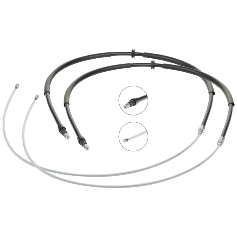 Image of RIDEX 124C1192 Brake Cable Left Rear, 1940/1060mm Cable,parking brake (124)