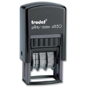 image of Trodat Printy Dater 4850L1 Compact Wording Stamp RECEIVED Blue DATE