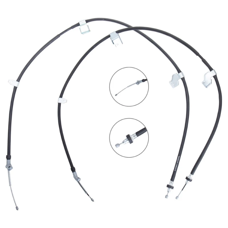 Image of RIDEX 124C1470 Brake Cable Right Rear, 1705/1524mm Cable,parking brake (124)