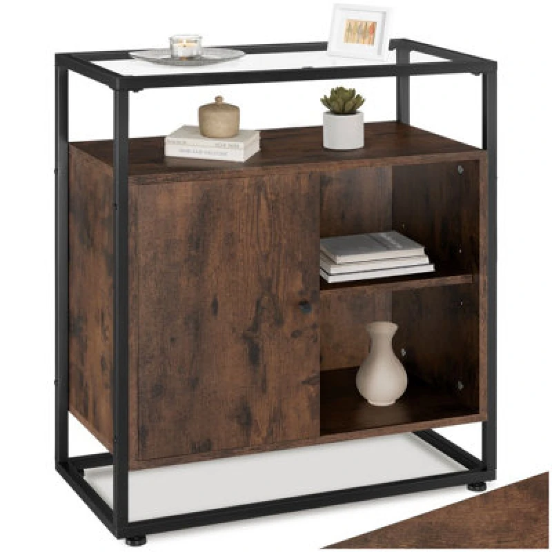 Image of Tectake Sideboard Coventry - Industrial Wood Dark, Rustic