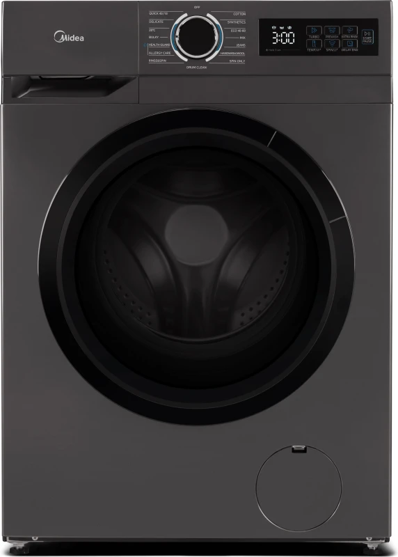 Image of Midea MF110W100BA10/T-UK 10KG Washing Machine with 1400 rpm - Graphite - A Rated