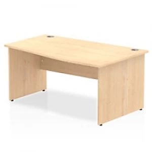 Image of Impulse Panel End 1600 Right Hand Wave Desk Maple
