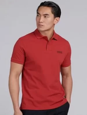 Image of Barbour International Essential Polo Shirt, Red, Size 2XL, Men