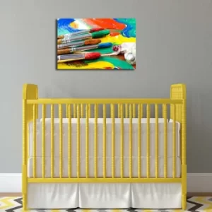 Image of 4570YBC-04 Multicolor Decorative Canvas Painting