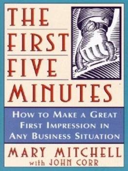 Image of The First Five Minutes by Mary Mitchell Paperback