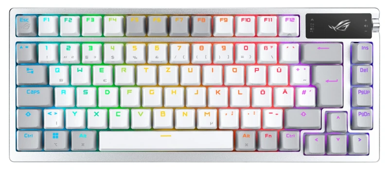 Image of ASUS ROG Azoth White keyboard Gaming USB + RF Wireless + Bluetooth