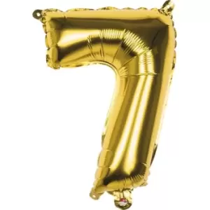 image of Foiled Balloon Number 7 (Gold)