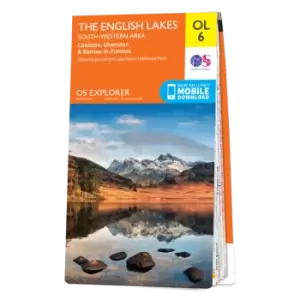 Image of Map of The Lake District: South-western area