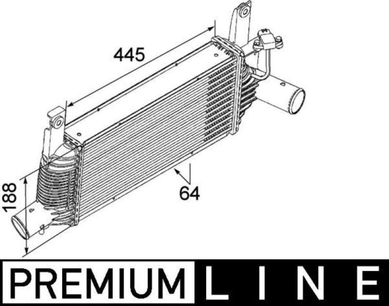 Image of Intercooler MAHLE CI 159 000P