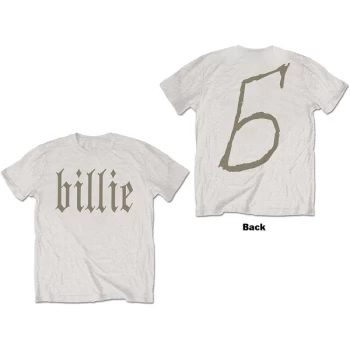 Image of Billie Eilish - Billie 5 Unisex Large T-Shirt - White