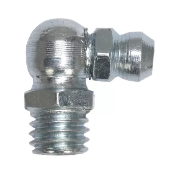 Image of Genuine SEALEY GNI13 Grease Nipple 90° 1/4BSP Gas Pack of 25