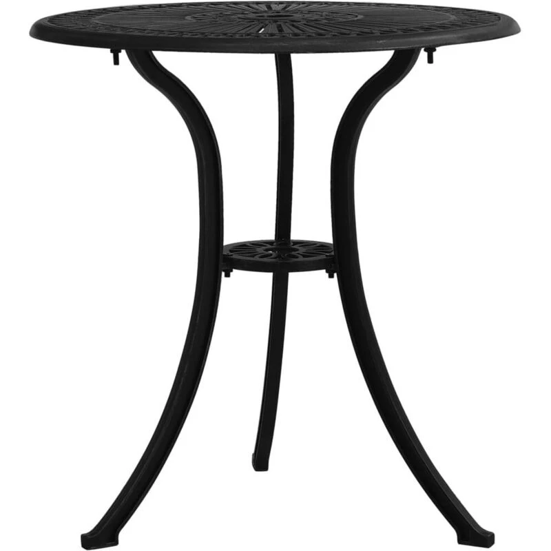 Image of VIDAXL Garden Table Black 62x62x65cm Cast Aluminium Vidaxl 8720286205839