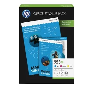 Image of HP 953XL Tri Colour Ink Cartridge