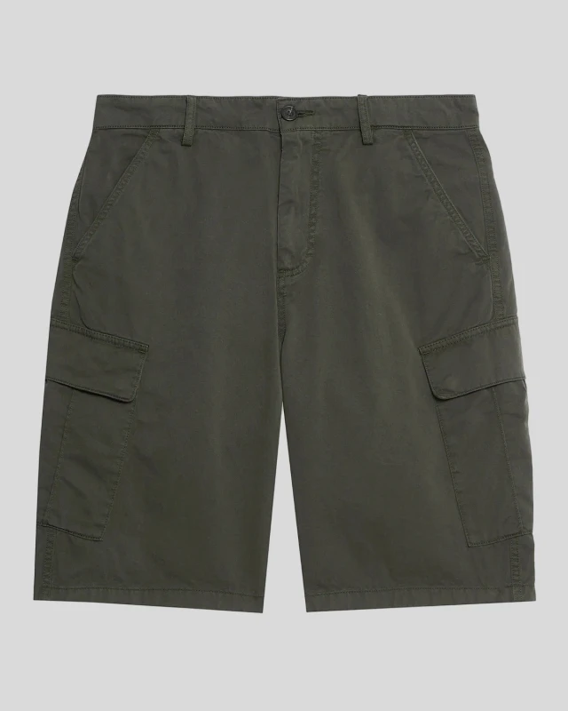 Image of Lyle & Scott Mens Cotton Cargo Shorts in Green