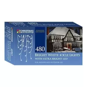 image of Christmas Workshop 480 LED Icicle Chaser Lights - White