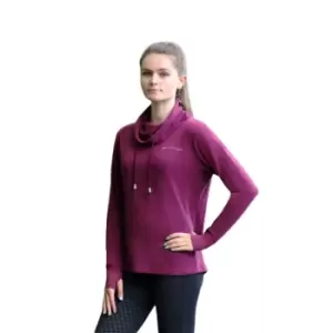 Image of Hy Womens/Ladies Synergy Cowl Neck Sweatshirt (L) (Navy)