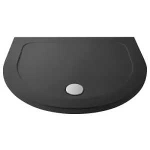 Hudson Reed D Shaped Shower Tray - Slate Grey