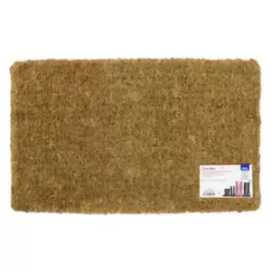 image of JVL Ryburn Plain Natural Coir Mat, 35x60cm