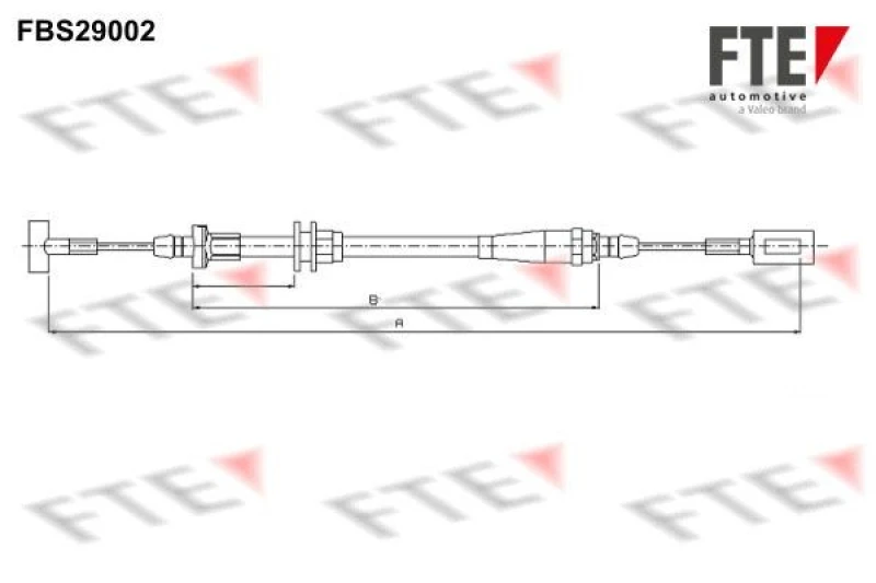 Image of Handbrake cable FTE 9250655