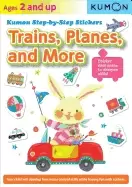 Image of step by step stickers trains pl