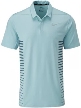Image of Mens Nike Dry Print Polo Ocean