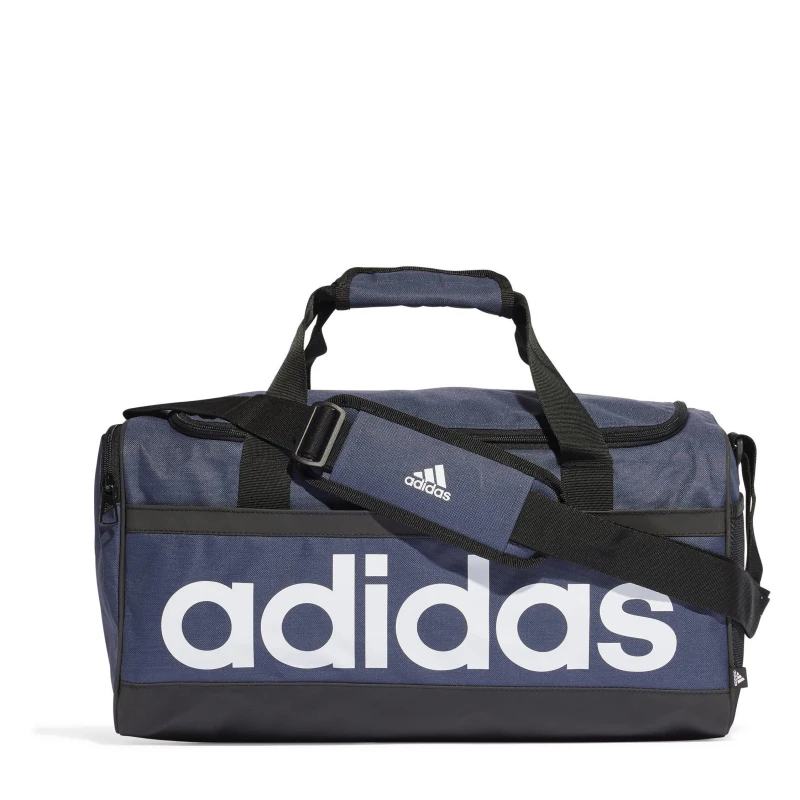 Image of adidas Essentials Linear Duffle Bag Small - Blue Blue One Size