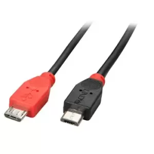 Image of Lindy USB 2.0 Cable Micro-B/ Micro-B OTG 1m