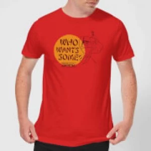 Image of Samurai Jack Who Wants Some Mens T-Shirt - Red - L