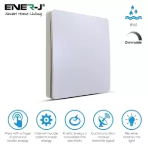 Image of Ener-J 1 Gang Wireless Kinetic Switch Dimmable/Non Dimmable (white body)