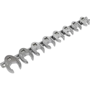 Image of Sealey 8 Piece 3/8" Drive Crow Foot Spanner Set Imperial